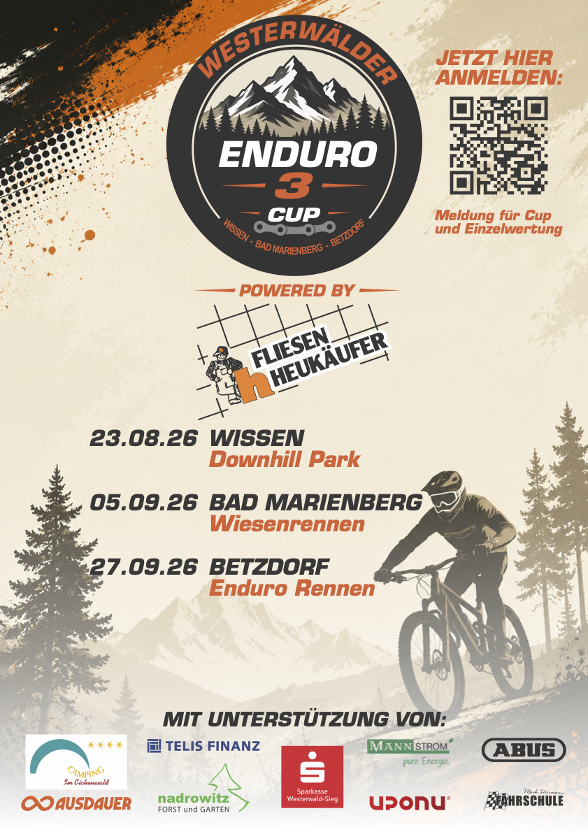 Westerwälder ENDURO 3 CUP – Wissen, Bad Marienberg, Betzdorf